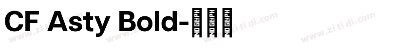 CF Asty Bold字体转换